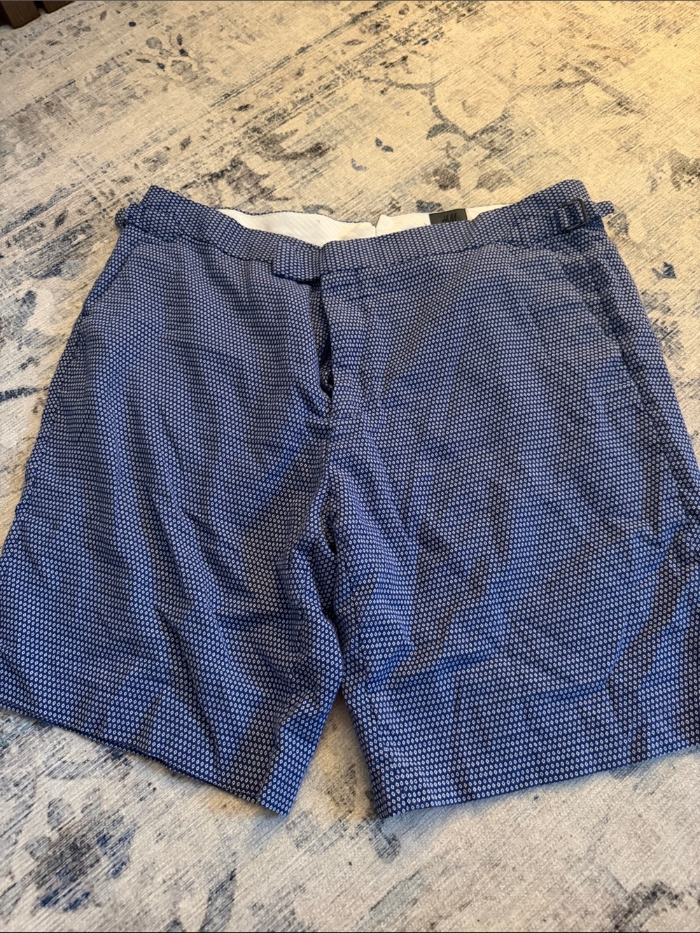 H&M Navy Blue Micro-Pattern Men’s Shorts